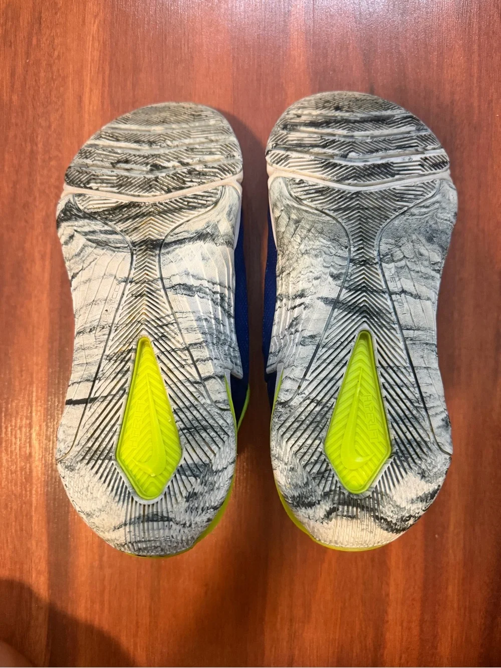 Nike Shoes in Royal Blue and Neon Yellow